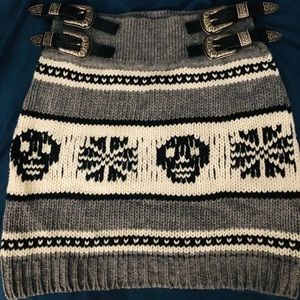 Philipp Plein Couture Wool mini skirt